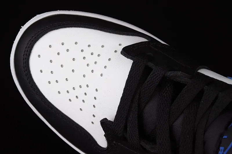 All categories Air Jordan Jordan series basketball shoes Air Jordan 1 Mid Air Jordan 1 Mid AJ1 Joe 1 black and white blue panda mid-top cultural basketball shoes 554725-140